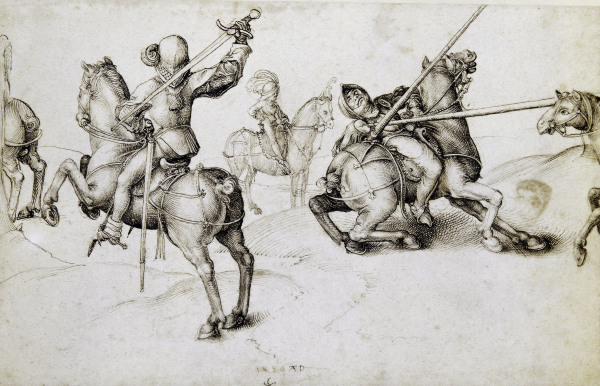 Knights at a tournament from Albrecht Dürer