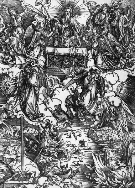 Seven Angels with Trumpets / Dürer from Albrecht Dürer