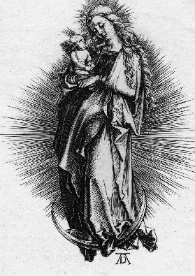Dürer, Madonna on the Crescent / Engr.