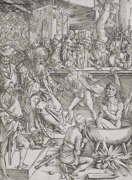 Torture of John the Evangelist / Dürer from Albrecht Dürer