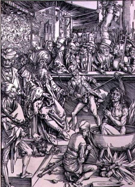 The Torture of St. John the Evangelist, from the 'Apocalypse' series or 'The Revelations of St. John from Albrecht Dürer