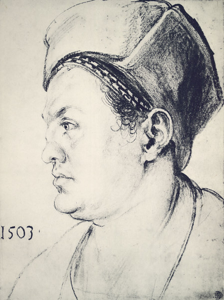 Willibald Pirckheimer / Draw.by Dürer from Albrecht Dürer