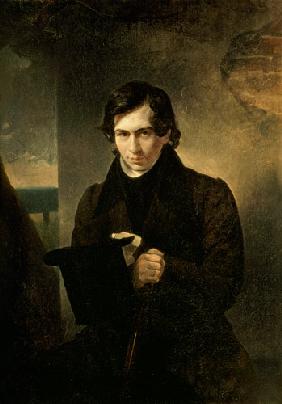 Portrait of the Russian author Nestor Kukolnik (1809-1868)