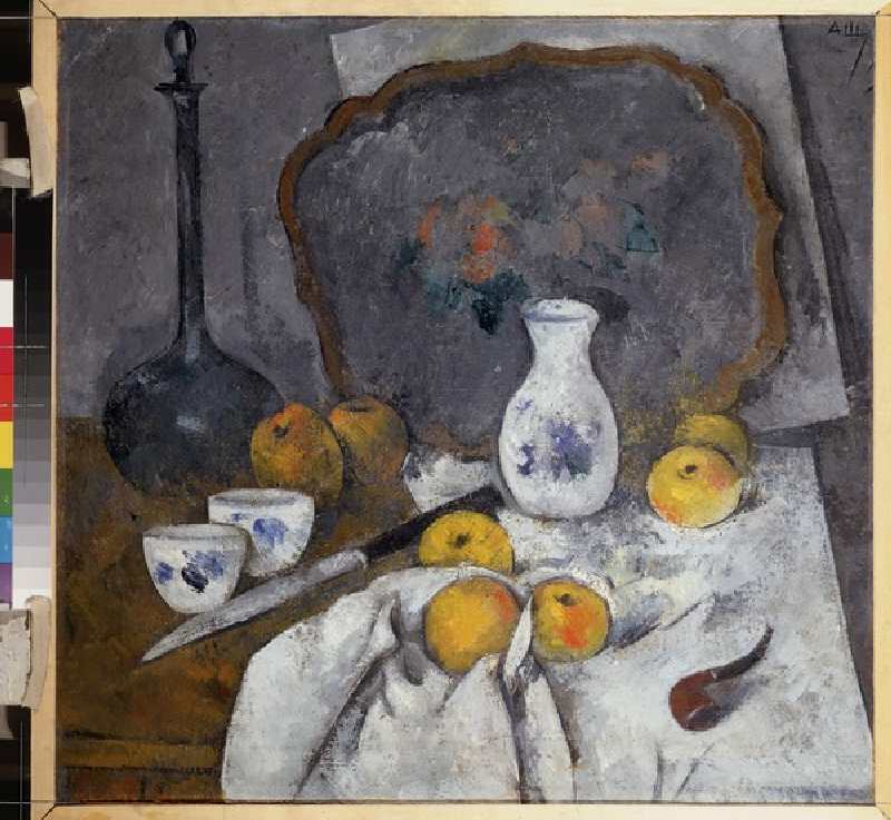 Still life with a decanter and a pipe from Aleksandr Vasilievich Shevchenko
