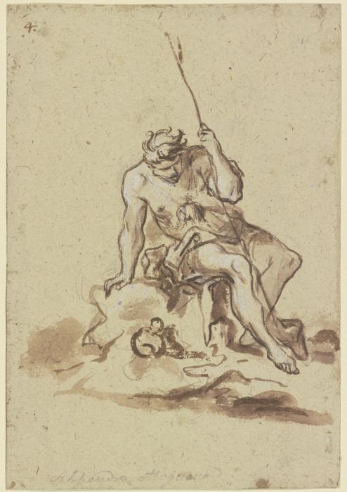 Sitting shepherd from Alessandro Magnasco