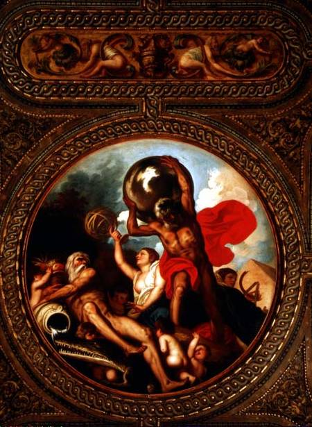 Allegory of Astronomy, from the ceiling of the library from Alessandro Padovanino