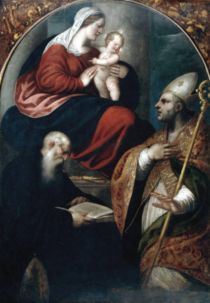 Mary and Child and Saints / Varotari from Alessandro Varotari