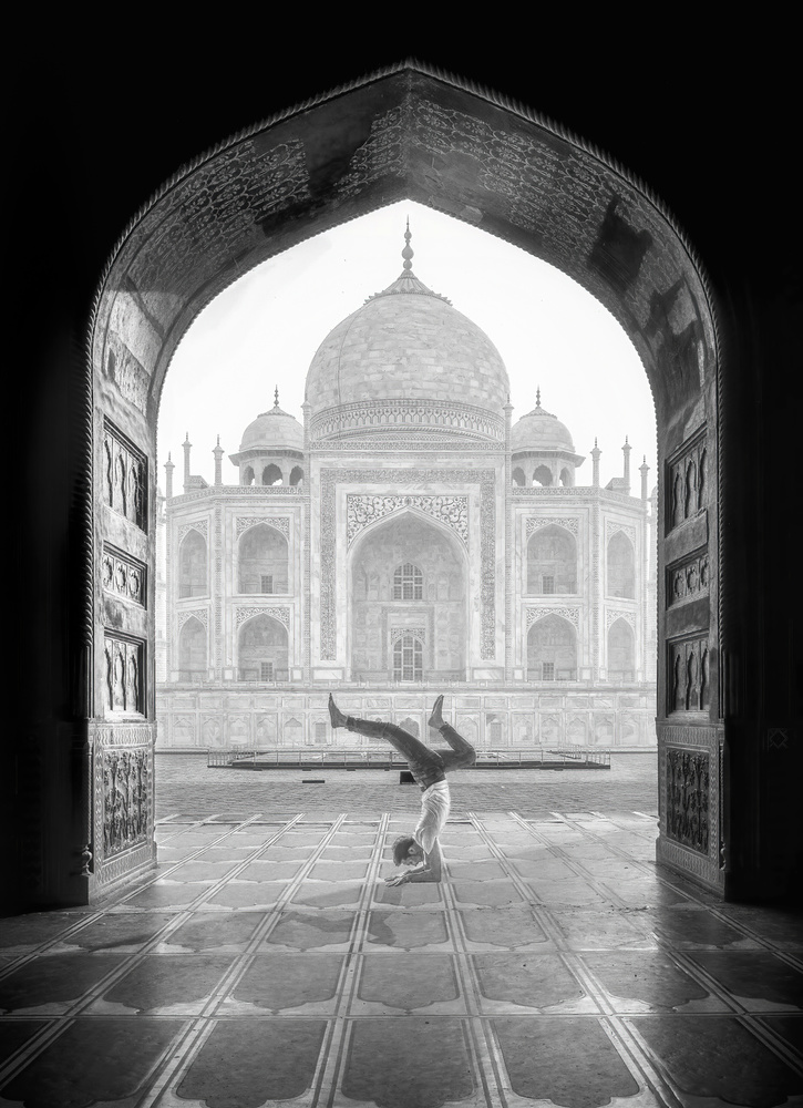 Yoga in Taj Mahal from Alex Lu