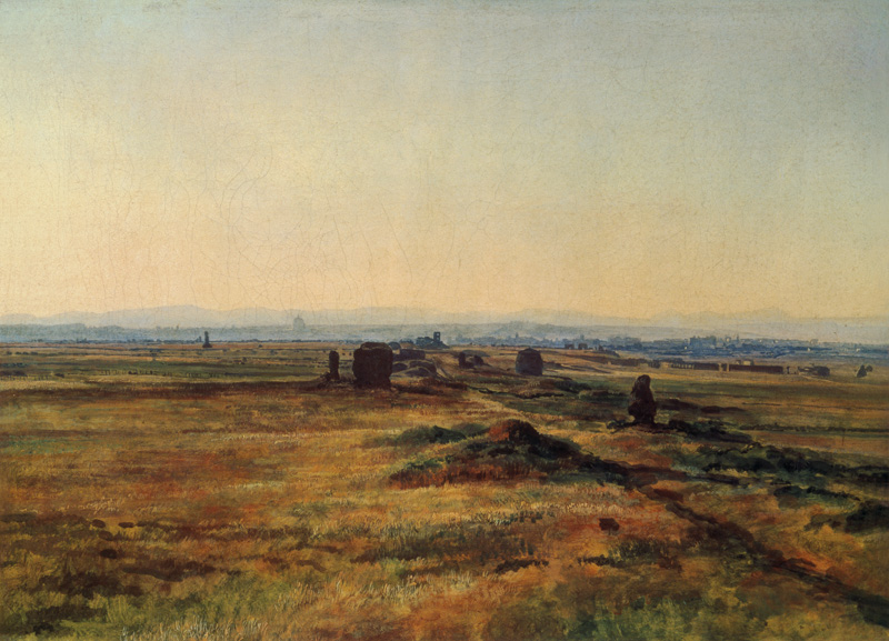 Via Appia at sunset from Alexander Andrejewitsch Iwanow