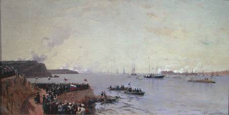 Arrival of Emperor Alexander III (1845-94) at Sevastopol from Alexander Karlovich Beggrow