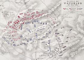Battle of Waterloo, 18th June 1815, Sheet 2nd, Crisis of the Battle (engraving) (see also 101886)