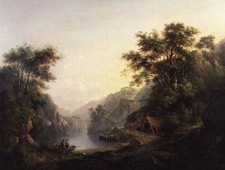 The Fishing Party, Loch Katrine, Scotland from Alexander Nasmyth