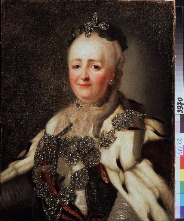 Portrait of Empress Catherine II (1729-1796) from Alexander Roslin