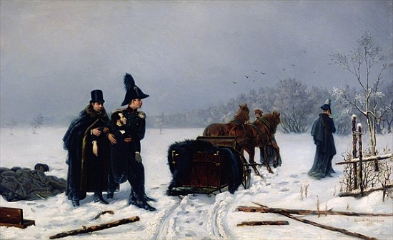 Alexander Pushkin''s duel with Georges d''Anthes from Alexander Avvakumovich Naumov