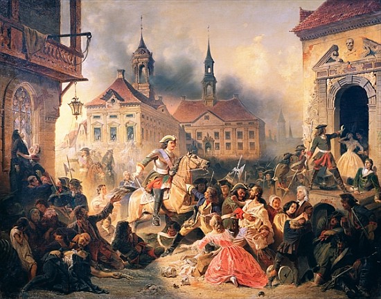 Peter the Great conquers Narva in 1704 from Alexander Ivanovich Sauerweid