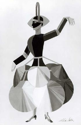 Costume design for the film Aelita, 1924