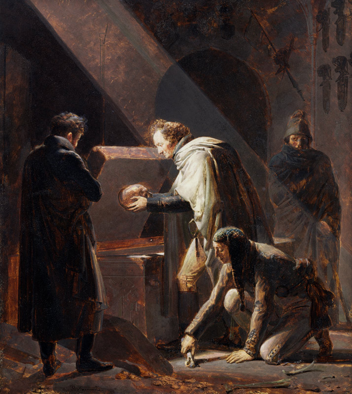 Dominique Vivant Denon (1747-1825) Replacing the bones of Le Cid in his Tomb from Alexandre Evariste Fragonard