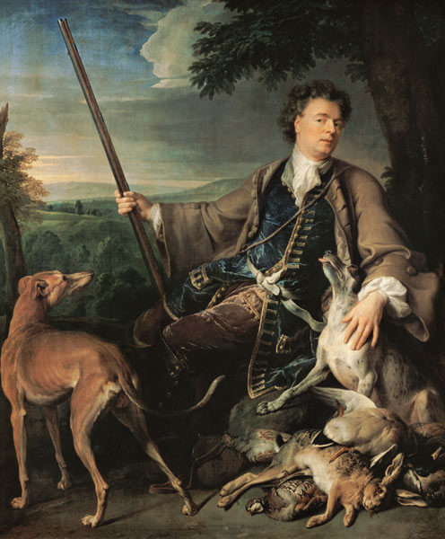 Self-portrait as hunter from Alexandre-François Desportes
