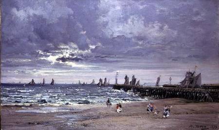 The Sea at Boulogne from Alexandre Rene Veron