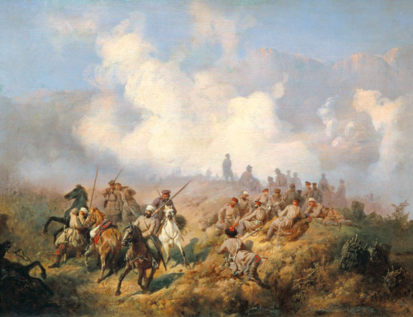 Szene aus dem russisch-türkischen Krieg 1877-1878 from Alexej Danilovich Kivschenko