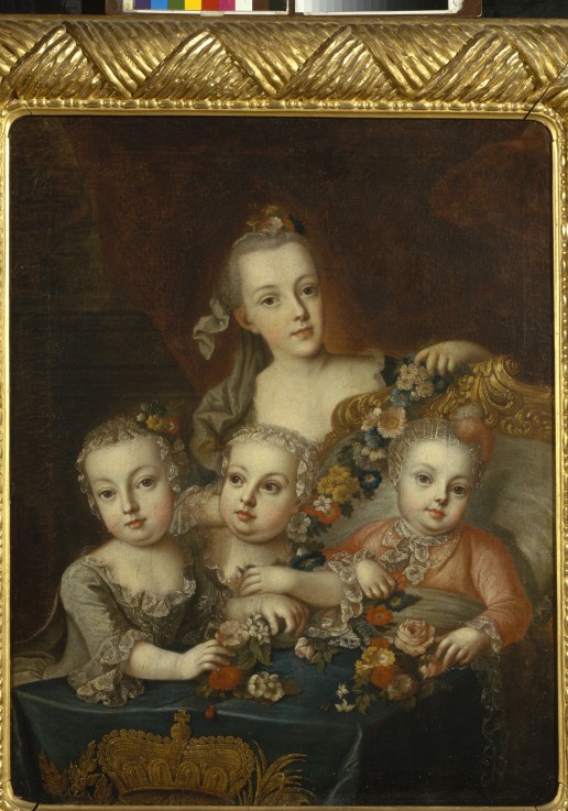 Portrait of Children of Empress Maria Theresia of Austria (1717-1780) from Alexej Petrowitsch Antropow