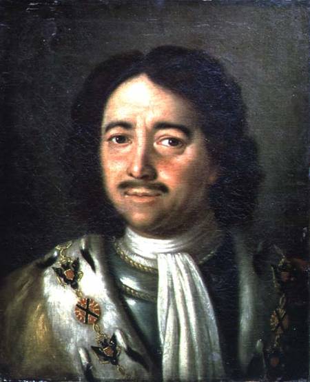 Portrait of Tsar Peter I the Great (1672-1725) from Alexej Petrowitsch Antropow