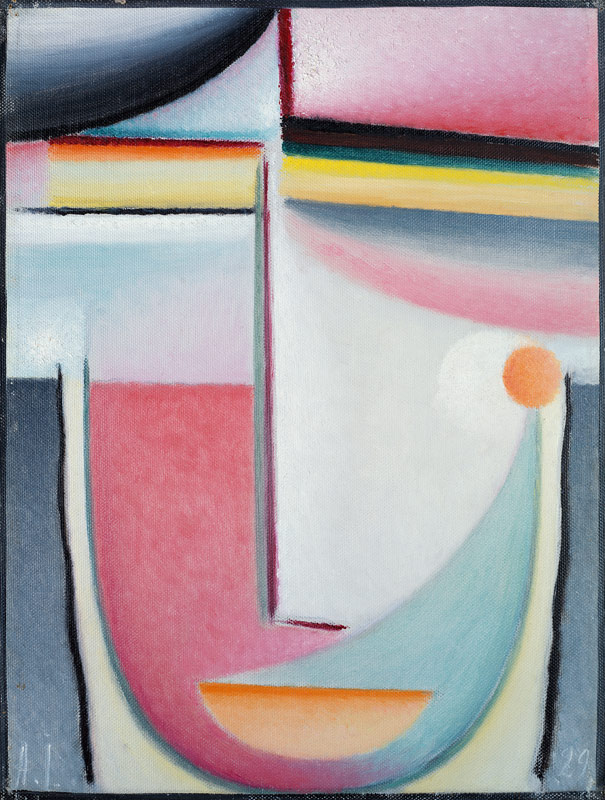Abstract Head: Symphony in Pink from Alexej von Jawlensky