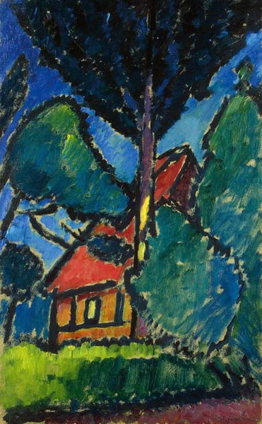 Landscape with a Red Roof from Alexej von Jawlensky
