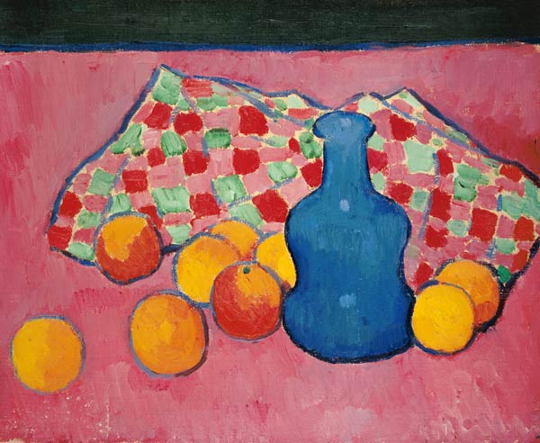 Blaue Vase mit Orangen from Alexej von Jawlensky
