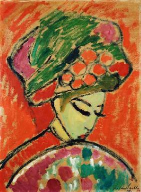 Young Girl with a Flowered Hat, 1910