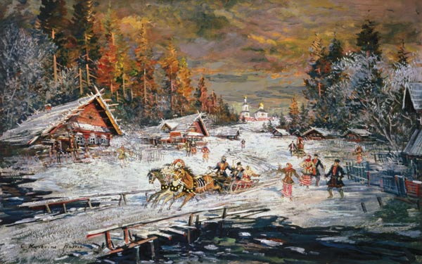 The Russian Winter from Alexejew. Konstantin Korovin