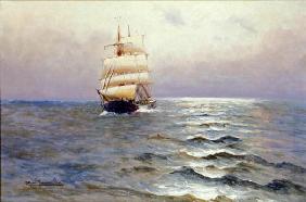 Tall Ship (oil on canvas)