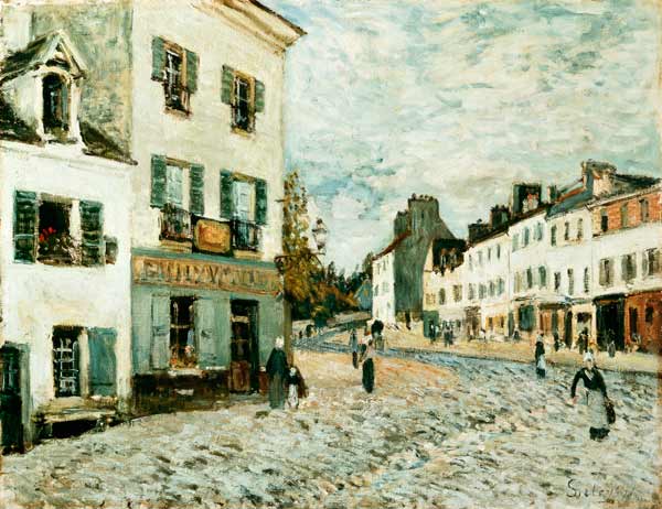 Market place in Marly. from Alfred Sisley