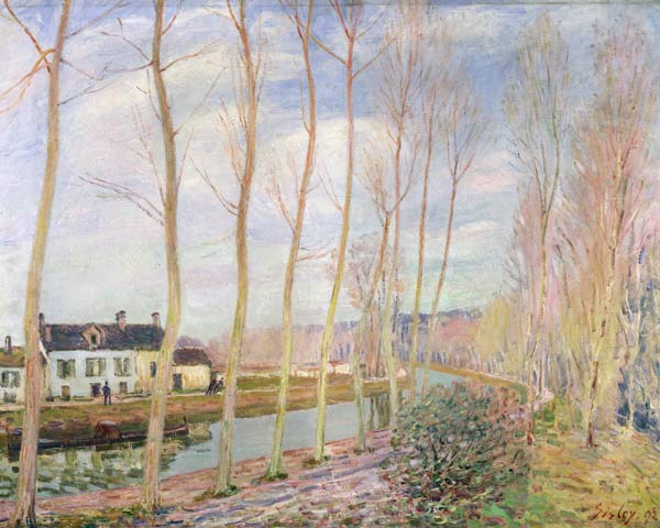 Canal du Loing from Alfred Sisley