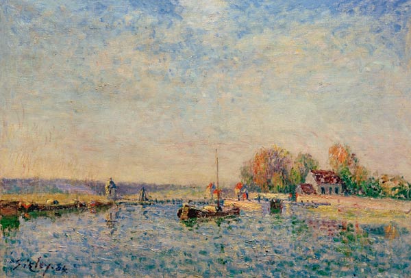 A.Sisley, Canal du Loing from Alfred Sisley