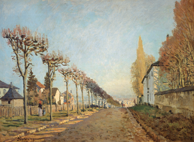 Chemin de of La Machine (or: La route you chemin de Sèvres) from Alfred Sisley