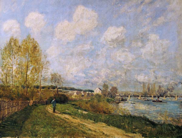 His at Bougival from Alfred Sisley