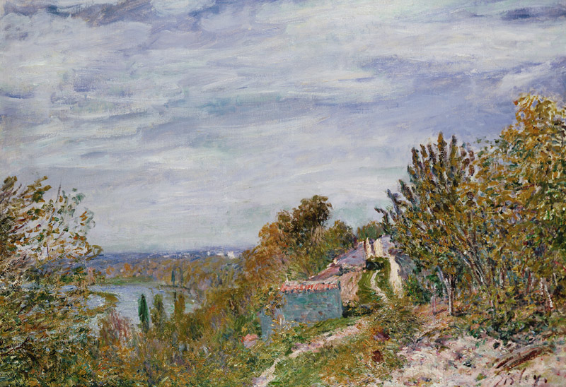 Path in the Gardens of By, May Morning from Alfred Sisley