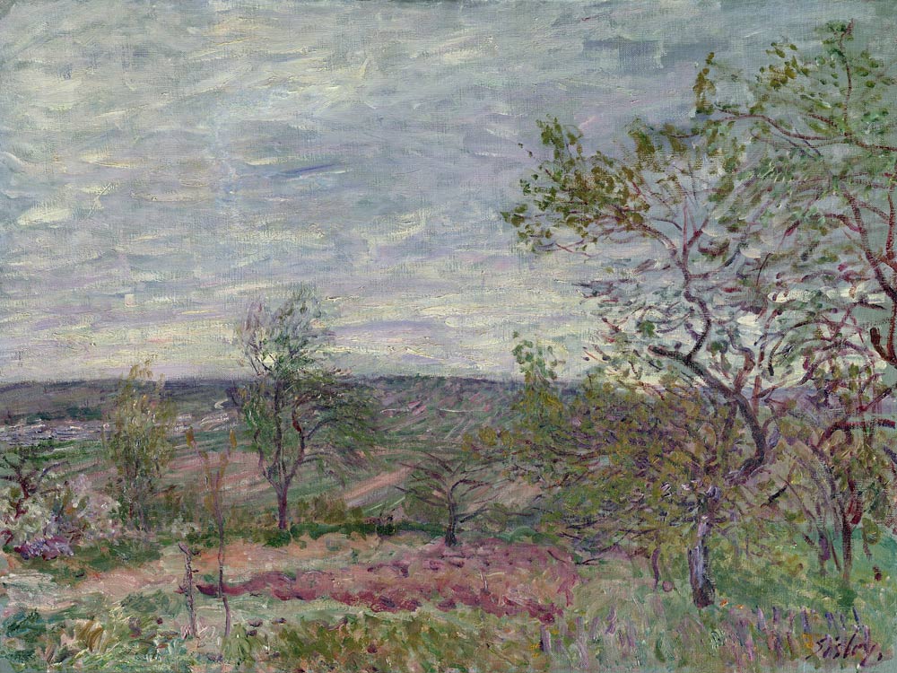 Windy Day at Veneux from Alfred Sisley