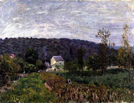 Autumn Evening on the Outskirts of Paris from Alfred Sisley