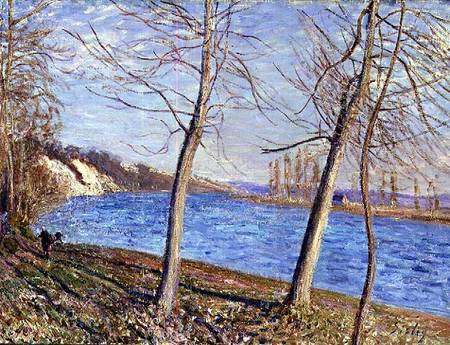 The Banks of the River at Veneux from Alfred Sisley