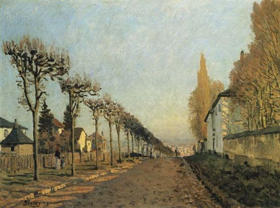 Chemin de of La Machine (or: La route you chemin de Sèvres) from Alfred Sisley