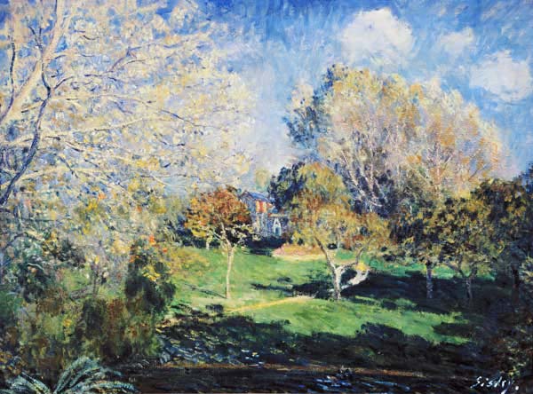 The garden of Monsieur Hoschedé in Montgeron from Alfred Sisley