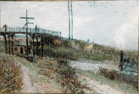 The Footbridge over the Railway at Sevres from Alfred Sisley