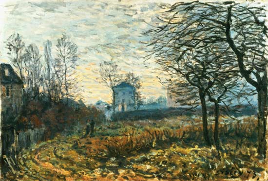Landscape near Louveciennes from Alfred Sisley