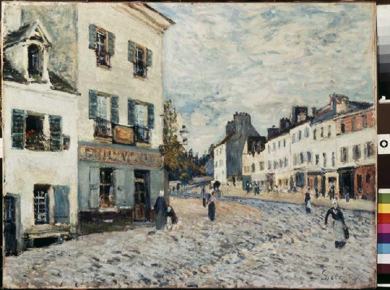 Market place in Marly. from Alfred Sisley