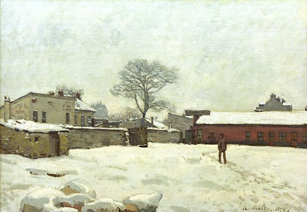Sisley / Yard of a country estate / 1876 from Alfred Sisley