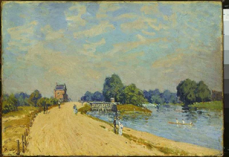 Street in Hampton Court. from Alfred Sisley