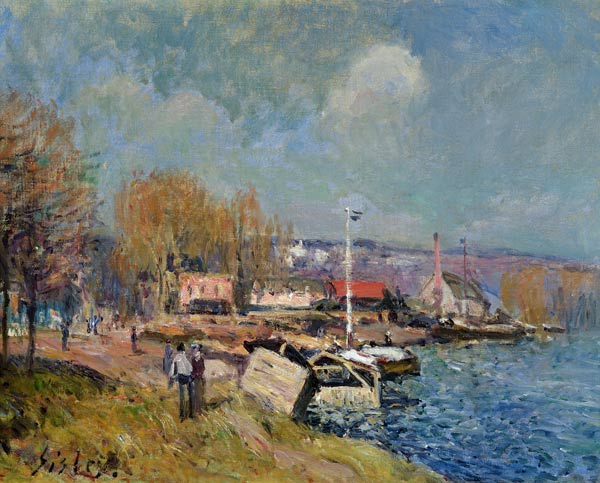 The Seine at Port-Marly from Alfred Sisley