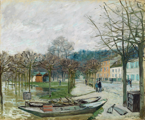 Inundation at port Marly from Alfred Sisley